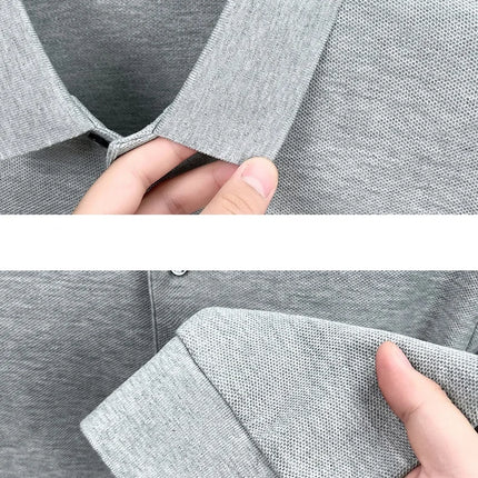 2025 New 100% Cotton High-end Brand Men's Long-sleeved Polo Shirt Autumn Fashion New Luxury Original Embroidery Top Golf T-shirt