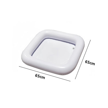 1 Piece of Inflatable Serving Stick, Ice Self-Service Salad Serving Tray, Food and Beverage Holder, Cooler Container