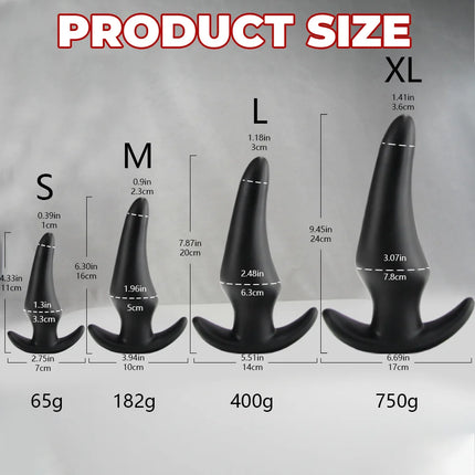 4 sizes Big Butt Plug Dildo Anal Sex Toys For Woman Beginner Small Anal Plug Men Gay Lesbian penetration Anal Vaginal Dilator
