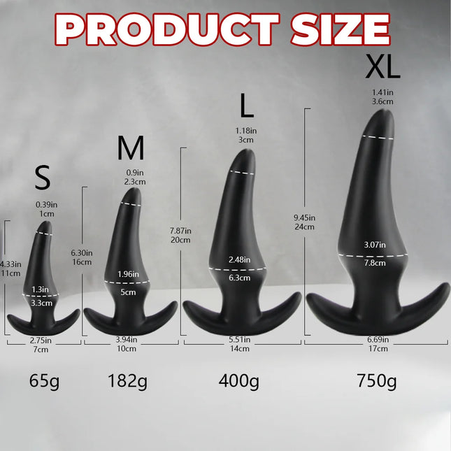 4 sizes Big Butt Plug Dildo Anal Sex Toys For Woman Beginner Small Anal Plug Men Gay Lesbian penetration Anal Vaginal Dilator