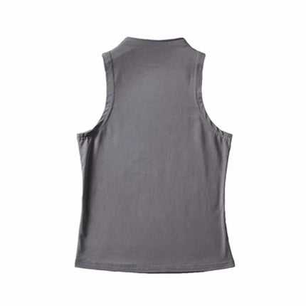 Sexy Crop Tops Black Halter Tank Top Women Summer Camis Turtleneck Camisole Fashion Casual Tube Female Sleeveless Cropped Vest