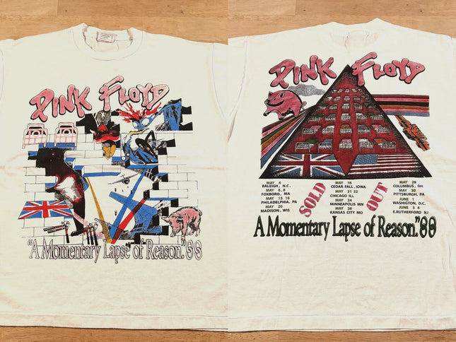 Vintage Pink Floyd Momentary Lapse Of Reason 1988 Vintage Shirt Women Men T-shirt Unisex Couple Short Sleeve Oversized Y2k Tees