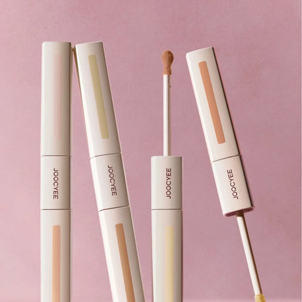 Joocyee Airy Wear Double Sided Concealer 7g Two-Color Concealer High Coverage Moisturizing Makeup Cosmetics