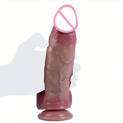 Thick Realistic Soft Big Dildo Double Silicone Thick Huge Penis Woman Man Anal Sex Toy Gay Masturbation Suction Cup Dick