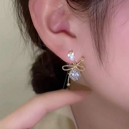 New Fashion Trend Unique Design Elegant Delicate Zircon Butterfly Tassel Earrings For Women Jewelry Wedding Party Premium Gifts