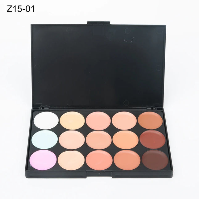 Multifunction Concealer Palette Cream Texture Covers Acne Marks Dark Circles 15 Colors Face Makeup Waterproof Make up Cosmetics