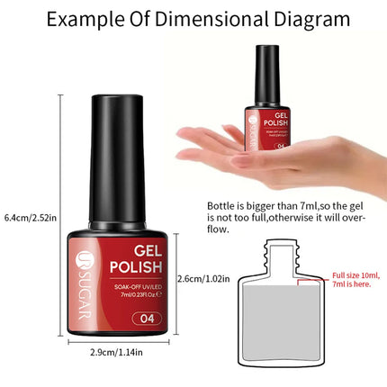 UR SUGAR 7ml All Season Gel Nail Polish Set Nude Pink Red Glitter Semi Permanent UV Gel Kits All For Manicure Soak Off Vernis