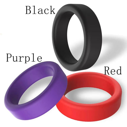 Cock Ring Durable Silicone Penis Rings Male Delayed Ejaculation Rubber Rings Sex Toy For Men Couple Stretcher Scrotum Rings