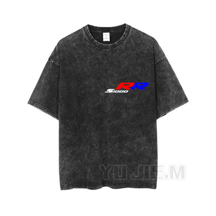 FOR BMW S1000RR S1000XR HP4 S1000RR-M S1000 RR/XR/RR-M LOGO Print High Quality Short T-shirt