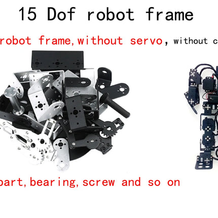 15 DOF Robot Educational Robot Humanoid Dance Robot Biped Walking Robot for Teaching DIY Kit Servo MG996 Programmable Robot Kit