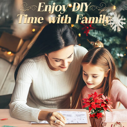 Rolife Artificial Flower Wooden 3D Puzzle Poinsettia DIY Model Building Kit for Home Decor Mother's Day Valentine's Day Gifts