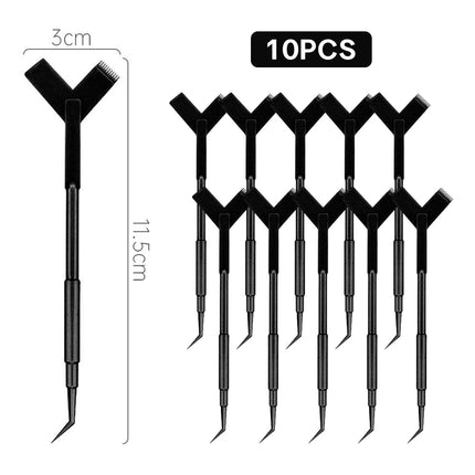 10/30/50PCS  Y Shape Eyelash Makeup Brushes Eyelash Extension Supplies Lash Accessories Reuseable Plastic Eyelash Perming Brush