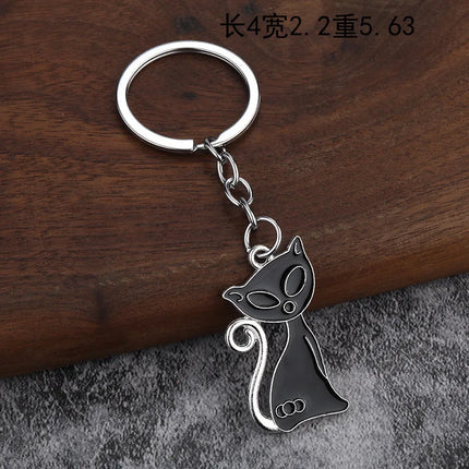 1PC Luxury DIY Keychain, Inspired Creative Kitten Keychain, Women's Car Bag Metal Keychain Accessories Pendant, Car Hanging Accessories Luggage Accessories Personalized Gifts