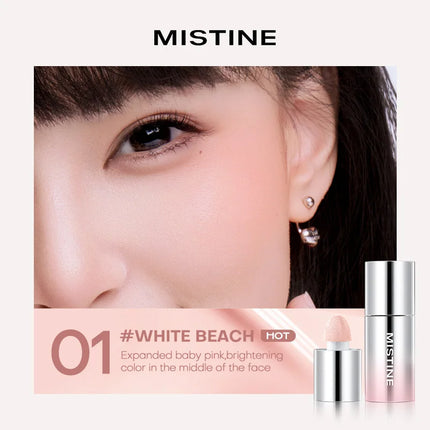 Mistine Thai Latte Liquid Blush 7g Translucent Natural Blending Makeup Smooth Colour Retention Cosmetics 1 Piece