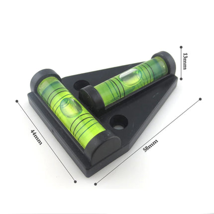 2 Way Mini Spirit Level T-Shaped Horizontal Bubble Horizontal Measurement Tools Mini Spirit Level 44*58*13mm