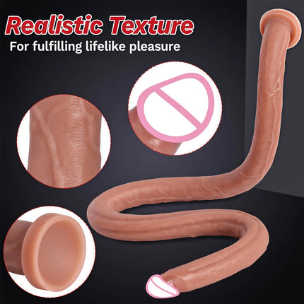 Extra Long Realistic Dildos G-Spot Stimulation Deep Touch Penis Vagina Anal Massage Penetration Dick Sex Toys for Women and Men