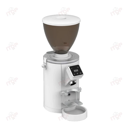64mm Commercial Coffee Grinder Stainless Steel Flat Burr Quickly Detachable Burr& Powder Channel Quantitative Setting