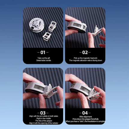 NEW Magnetic Phone Cooler/ Back-Clip 2 In 1 Semiconductor Radiator 3 Level Adjustment for IOS Android Tiktok Live Streaming