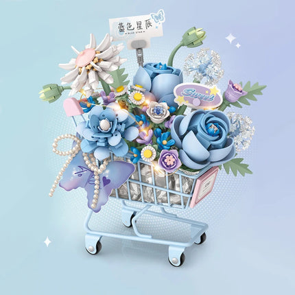 LOZ Romantic Valentine's Day Building Blocks Toys Flower Model Assembly DIY Simulated Bouquet Ornament Girl's Birthday Gift