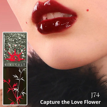 Girlcult Black Shimmer Lipgloss Pearlescent Chameleon Glitter Lip Tint Lip-Plumping High Shine Moisturizing Lipstick 3.5g