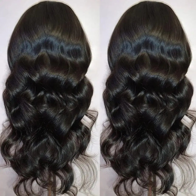 Body Wave 13*4 Lace Front Synthetic Wigs, Long Glueless Lace Front Wig with Pre-Plucked Natural Hairline and Baby Hair