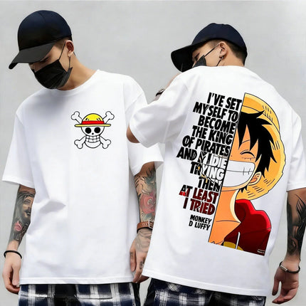 One Piece Japanese Anime Printed Men's T-Shirt Roronoa Zoro Harajuku Short Sleeve  Luffy T-shirt Clothing 2026 New Summer