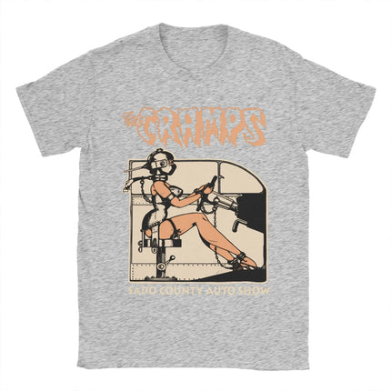 Women's Men's The Cramps Psychobilly Music T Shirt Clothes Novelty Short Sleeve Crewneck Tee Shirt Graphic Printed T-Shirts