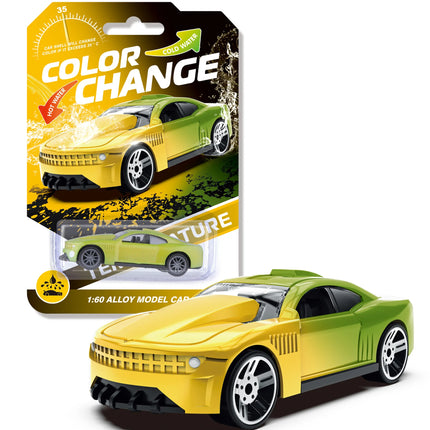 1:64 Color Change Alloy Car Toys for Kids Temperature Sensing Inertial Pull Back Mini Racing Cars Model for Boys Children Gifts