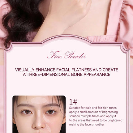 Hua Yin Ji Brightening Concealer, a fair-skinned girl's tender pink look, natural nude makeup, and a natural look,flowers