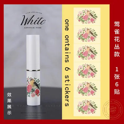 10/30/50/100pcs Direct Filling Empty Lipstick Tube Lip Balm Container Plastic Lipstick Shell Cosmetics Packaging Box And Sticker