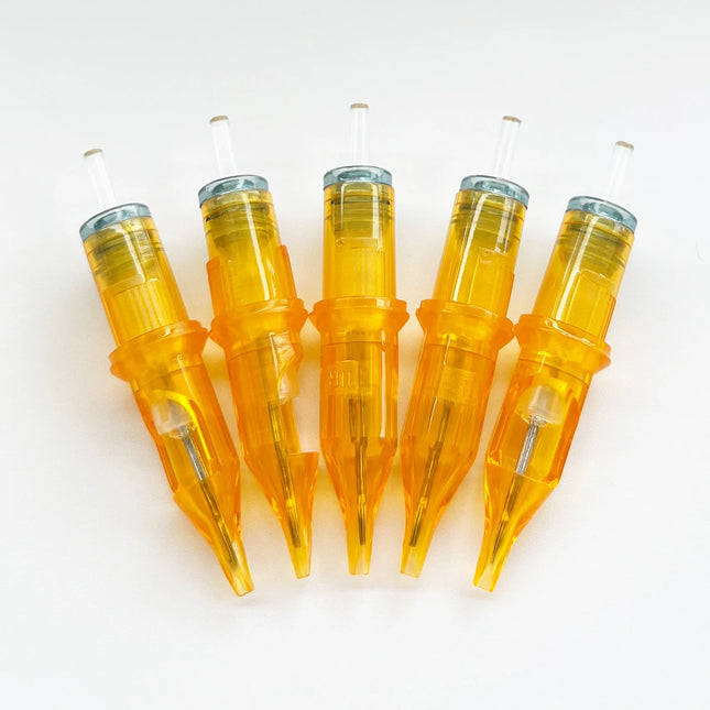 100/50/10 PCS Tattoo Needle Cartridge Tip Replacement 0.35MM RL/RS/RM/M1 For Permanent Makeup MTS Tattoo Machine Kit Eyebrow