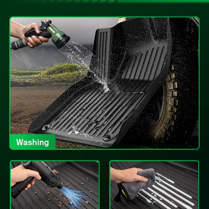 For New Tesla Model Y Launch 2025+ Juniper 2025+ TPE Floor Mats & Cargo Liner, All Weather Trunk Mats Floor Liner Backrest Mats