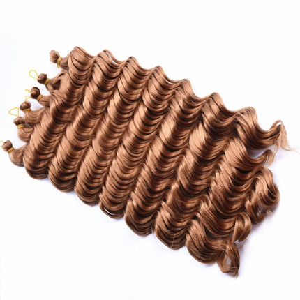 20“Deep Curly Synthetic Hair Deep Wave Bulk Crochet Braid Black Ombre Blue Brown Gray Green Purple Color Twist Braiding Hair