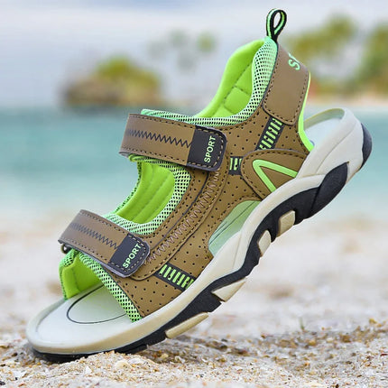 Children Sandals Summer Breathable Non Slip Soft Sole Casual Beach Shoes Boys Daily Fast Drying Comfort Walking Sports Sandals