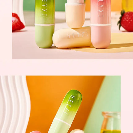 3pcs/Set Fruits Lip Balm Sets Temperature Color Change Moisturizing Nourishing Hydrating Lipstick Kits Lips Skin Care Products