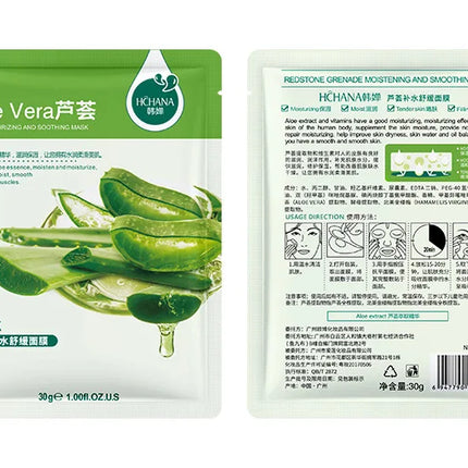 30pcs Fresh Fruits Facial Masks Face skincare Moisturizing Firming Hydrating Korean Face Mask Facial Skin Care Prodcuts