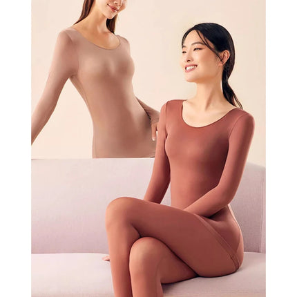 NEW Women's Thermal Underwear Set Woman 2 Pieces Seamless blouse Long Johns Highly Elastic Autumn Winter Thermal Set For Women