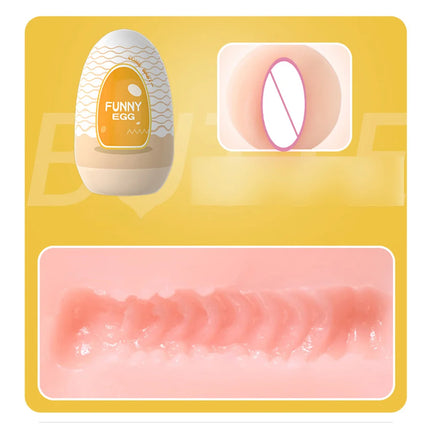 Cups Masturbator Egg Portable Stimulator Penis Massager Soft Rubber Adult Sex Toys for Men Realistic Vagina Pocket Pussy