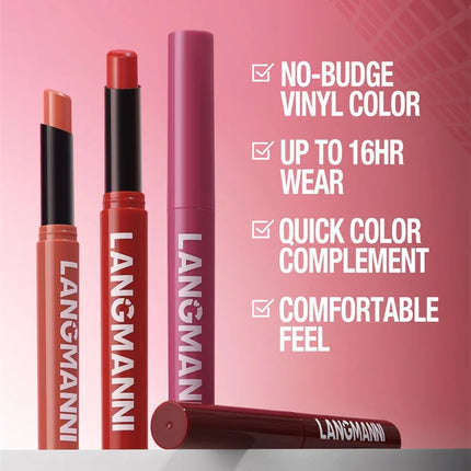 12 Color Matte Lipstick Pencil Waterproof Long Lasting Non-Stick Cup Lip Stain Tint Cosmetic Nude Lipstick Pen Makeup Cosmetics