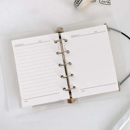 50Sheets M5 A8 Loose-Leaf Notebook Refill Paper 5-hole Line Grid Inner Refill Binder Paper Pages Daily Monthly Weekly Agenda