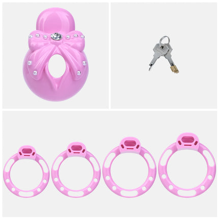 ANOSX Resin Penis Cages Crystal Inlaid Male Chastity Cage Multi-colors Cock Cages With Chastity Belt Imitation Clitoris Sex Toys