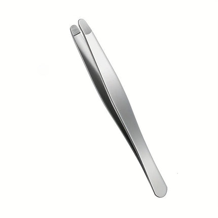 Heavy-Duty Stainless Steel Professional Eyebrow & Facial Hair Tweezers with Sharp Tips - Compatible for Eyebrows, Beards  Gift