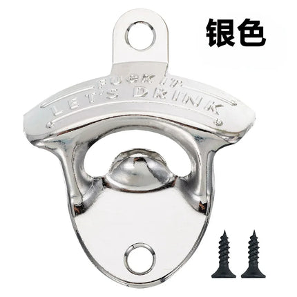 Alloy Wall Mount Beer Opener Kitchen Bar Bottle Opener