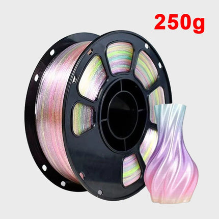 1.75mm 3D Printer Filament  PLA Crystal flash point rainbow Printing Material 1Kg, 500g, 250g Filament Crystal Sparkle Forest