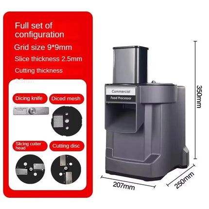 110V/220V Commercial Vegetable Cutting Machine Automatic Vegetable Carrot Potato Chopper Slice Shred Diced Quickly Vegetables