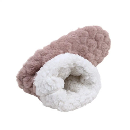 2026 Winter Adult Thick Warm Floor Shoes High Tube Non-Slip Indoor Cotton Shoes Plush Home Slippers Men And Women
