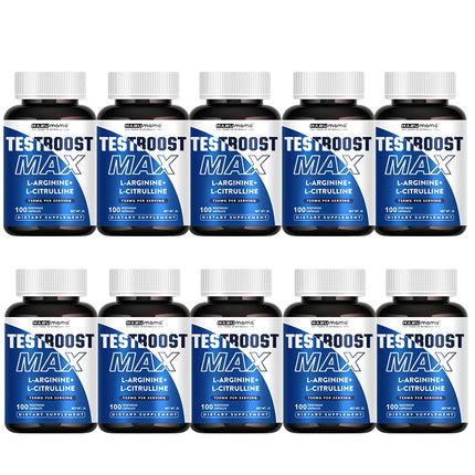 100 Caps | L-Arginine + L-Citrulline Complex | Energy & Enlargement  Size Growth Male Support | Experts Clinically Studied