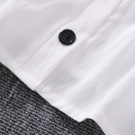Girl White Shirt Long Sleeve White Collar Tops Bow Fashion Girls Clothes Collar Buttons Bottom Layer Shirt 7 8 9 10 11 12 Yrs