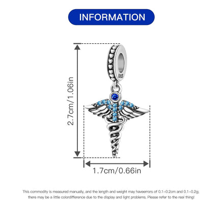 Orstarry Charm Silver 925 Beads Blue Series Fit Bracelet Charms DIY Original Fashion Pendants For Women Jewelry Trendy Gifts