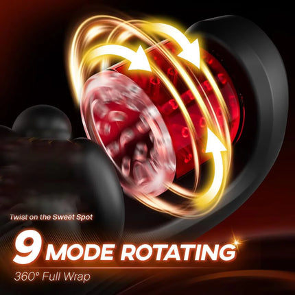 Adult Sex Toy Male Penis Stimulator Massager 9 Vibration Rotation Suction Modes USB Rechargeable Masturbation Cup Adult Supplies